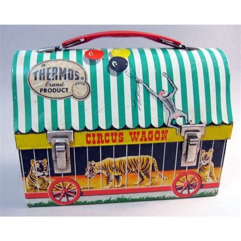 metal lunch box circus|Circus Wagon Vintage Lunchbox .